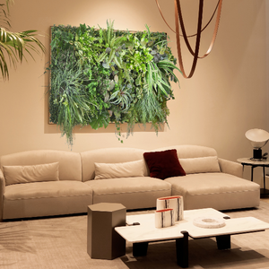 Panneau artificiel vert vertical pour intérieur