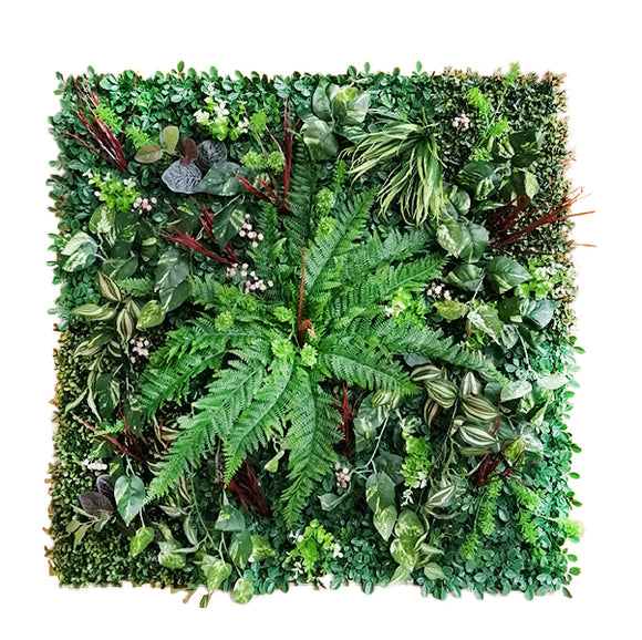 Outdoor artificial greenery panel - UV resistant